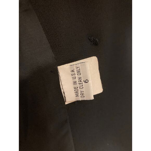 Gianni Black Double-Breasted Wool Blend Blazer Sz 6 Petite ~ Polished Perfection - Picture 7 of 8